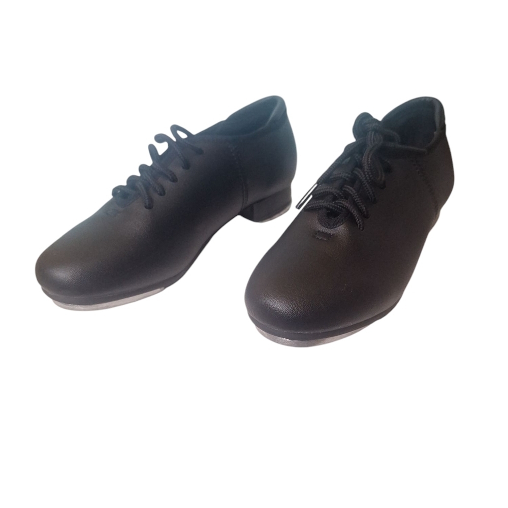 Theatricals Kids Black Dance Tap Shoes, Size 11.5